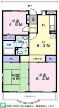 ベルドミール壱番館の物件間取画像
